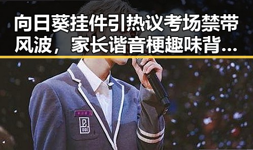 向日葵挂件引热议考场禁带风波，家长谐音梗趣味背后隐藏何种考场规则变化