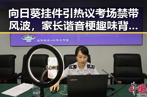 向日葵挂件引热议考场禁带风波，家长谐音梗趣味背后隐藏何种考场规则变化